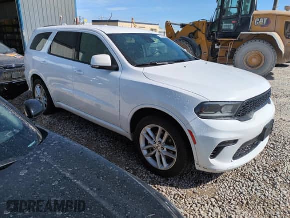 2022 Dodge Durango GT Plus with VIN 1C4RDHDGXNC182233, listed as a Copart auction lot 68386045 with 118,837 mi miles and Clean title. Bid and sale history available at DreamBid. Image 4.