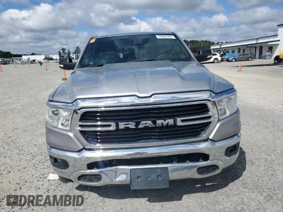 2021 Ram 1500 Big Horn with VIN 1C6RREFG3MN503441, listed as a Copart auction lot 74423164 with Not provided miles and Salvage title. Bid and sale history available at DreamBid. Image 5.