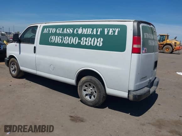 2009 Chevrolet Express Cargo with VIN 1GCFG15X291178260, listed as a IAAI auction lot 42943093 with 165,844 mi miles and . Bid and sale history available at DreamBid. Image 3.