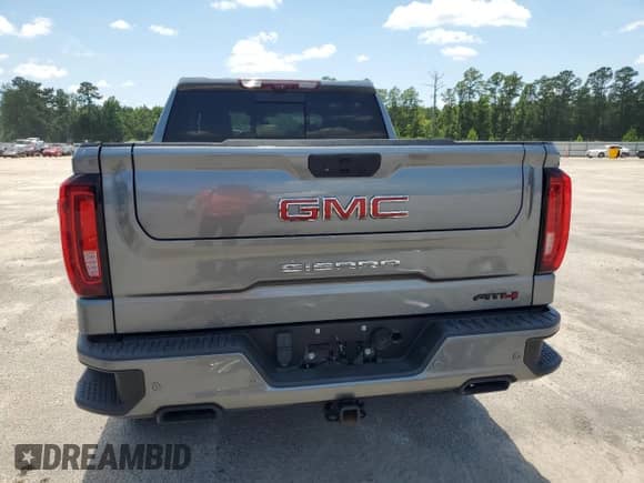2021 GMC Sierra 1500 AT4 with VIN 1GTU9EET7MZ201306, listed as a Copart auction lot 60824955 with Not provided miles and Salvage title. Bid and sale history available at DreamBid. Image 6.