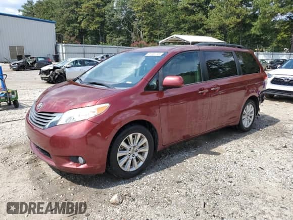 2014 Toyota Sienna Limited with VIN 5TDDK3DC8ES078435, listed as a Copart auction lot 81591745 with 181,921 mi miles and Salvage title. Bid and sale history available at DreamBid. Image 1.