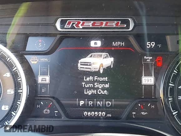 2020 Ram 1500 Rebel z VIN 1C6SRFLT8LN164196, wystawiony jako IAAI lot #42538059 z przebiegiem 60 520 mil mil oraz . Historia ofert i sprzedaży dostępna na DreamBid. Obrazek 16.