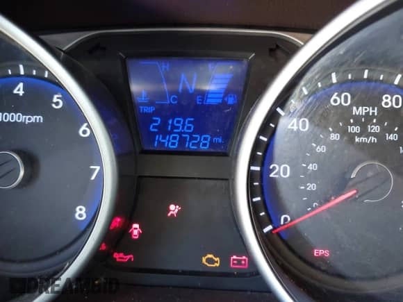 2012 Hyundai Tucson GLS with VIN KM8JU3AC9CU369869, listed as a IAAI auction lot 41997827 with 148,728 mi miles and . Bid and sale history available at DreamBid. Image 7.