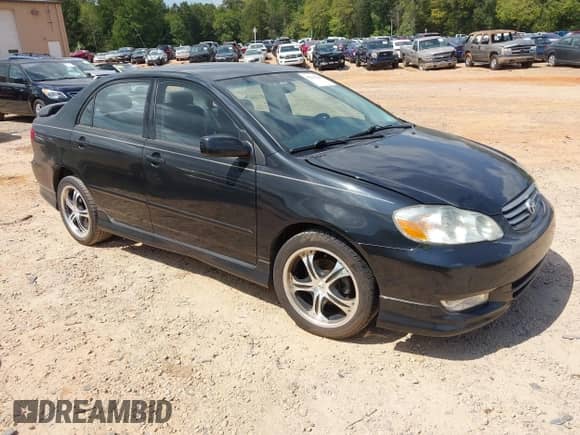 2004 Toyota Corolla CE with VIN 2T1BR32E34C259649, listed as a IAAI auction lot 43214240 with 184,252 mi miles and . Bid and sale history available at DreamBid. Image 1.