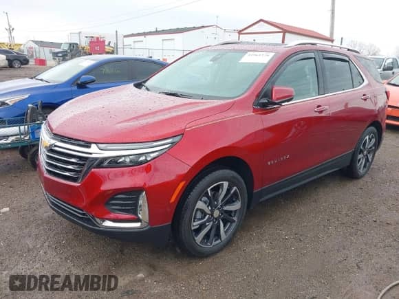 2024 Chevrolet Equinox Premier with VIN 3GNAXXEG3RL362717, listed as a IAAI auction lot 41961578 with 1,299 mi miles and . Bid and sale history available at DreamBid. Image 2.