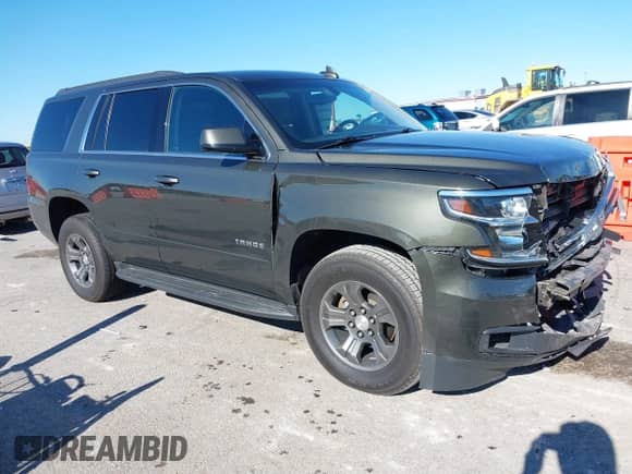 2019 Chevrolet Tahoe LS with VIN 1GNSKAKC4KR226743, listed as a IAAI auction lot 40839068 with 104,220 mi miles and . Bid and sale history available at DreamBid. Image 1.
