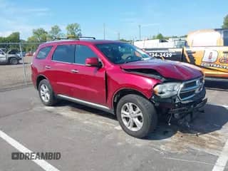 2013 Dodge Durango Crew with VIN 1C4RDHDG3DC688940, listed as a IAAI auction lot 43388345 with 271,401 mi miles and . Bid and sale history available at DreamBid. Image 1.