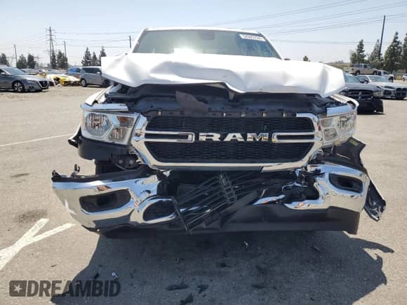 2021 Ram 1500 Big Horn with VIN 1C6RREFM0MN795054, listed as a Copart auction lot 52025724 with 42,201 mi miles and Salvage title. Bid and sale history available at DreamBid. Image 5.