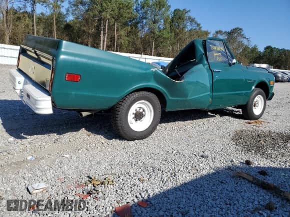 1971 Chevrolet Silverado 2500 with VIN CE241F801704, listed as a Copart auction lot 74438194 with 94,343 mi miles and Salvage title. Bid and sale history available at DreamBid. Image 3.
