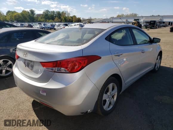 2012 Hyundai Elantra GLS with VIN KMHDH4AE0CU417199, listed as a Copart auction lot 82070195 with Not provided miles and Salvage title. Bid and sale history available at DreamBid. Image 3.