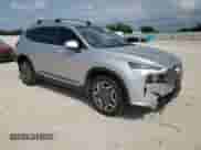 2021 Hyundai Santa Fe Limited with VIN KM8S5DA11MU009566, listed as a Copart auction lot 53720445 with 76,132 mi miles and Salvage title. Bid and sale history available at DreamBid. Image 4.