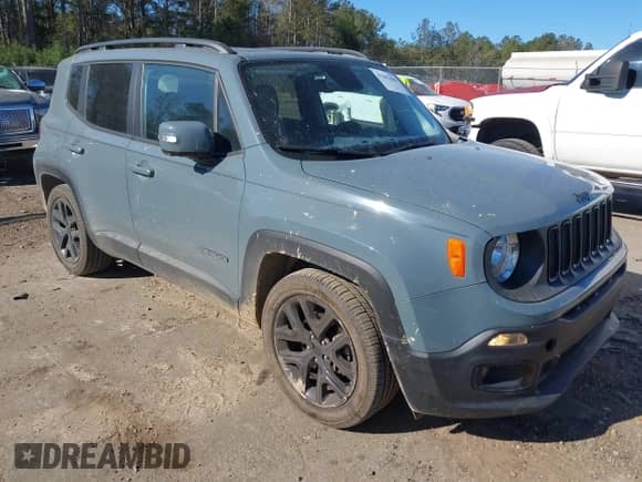 2017 Jeep Renegade Latitude z VIN ZACCJABB4HPG16935, wystawiony jako IAAI lot #41843666 z przebiegiem 37 835 mil mil oraz . Historia ofert i sprzedaży dostępna na DreamBid. Obrazek 1.