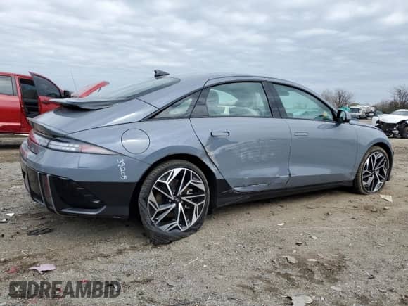 2023 Hyundai Ioniq 6 Limited with VIN KMHM54AC6PA026671, listed as a Copart auction lot 50921065 with 10,360 mi miles and Salvage title. Bid and sale history available at DreamBid. Image 3.