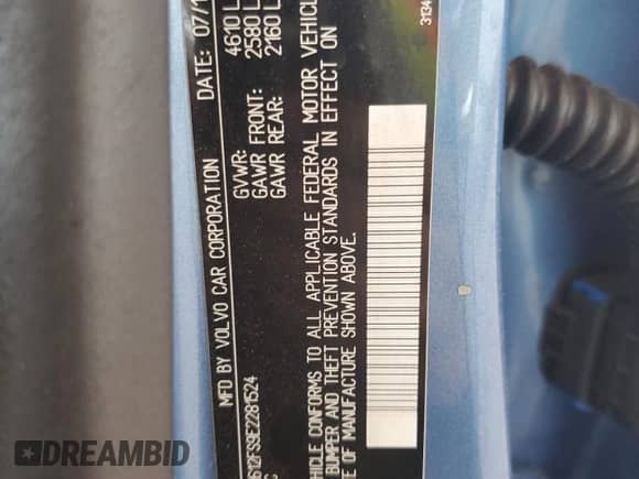 2014 Volvo S60 T5 с VIN YV1612FS9E2281524, выставлен на аукционе Copart как лот 67808245 с пробегом 114 281 миль миль и Списание • Salvage title. История ставок и продаж доступна на DreamBid. Изображение 12.