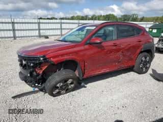 2024 Hyundai Kona SEL with VIN KM8HBCAB1RU104738, listed as a Copart auction lot 68103064 with 6,973 mi miles and Salvage title. Bid and sale history available at DreamBid. Image 1.