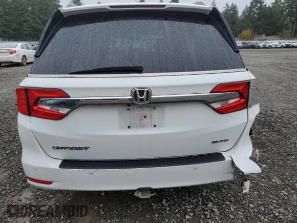 2020 Honda Odyssey Elite z VIN 5FNRL6H94LB033044, wystawiony jako Copart lot #89712385 z przebiegiem Nie podano mil oraz Szkoda całkowita • Salvage title. Historia ofert i sprzedaży dostępna na DreamBid. Obrazek 6.