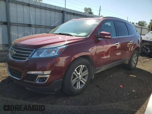 2015 Chevrolet Traverse LT with VIN 1GNKVHKD3FJ119552, listed as a Copart auction lot 71024665 with 113,686 mi miles and Salvage title. Bid and sale history available at DreamBid. Image 1.