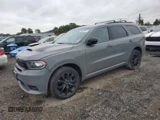2020 Dodge Durango GT Plus with VIN 1C4RDJDG1LC433273, listed as a Copart auction lot 80053325 with 46,853 mi miles and Salvage title. Bid and sale history available at DreamBid. Image 1.