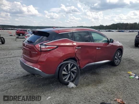 2015 Nissan Murano Platinum z VIN 5N1AZ2MG1FN274098, wystawiony jako Copart lot #83777895 z przebiegiem 168 576 mil mil oraz Szkoda całkowita • Salvage title. Historia ofert i sprzedaży dostępna na DreamBid. Obrazek 3.