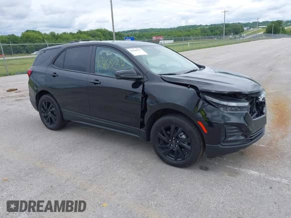 2024 Chevrolet Equinox LS with VIN 3GNAXSEG2RL292212, listed as a IAAI auction lot 42468257 with 21,680 mi miles and . Bid and sale history available at DreamBid. Image 1.