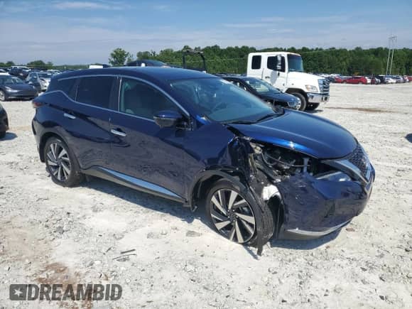 2024 Nissan Murano SL with VIN 5N1AZ2CJ7RC105975, listed as a Copart auction lot 62755965 with 5,825 mi miles and Salvage title. Bid and sale history available at DreamBid. Image 4.