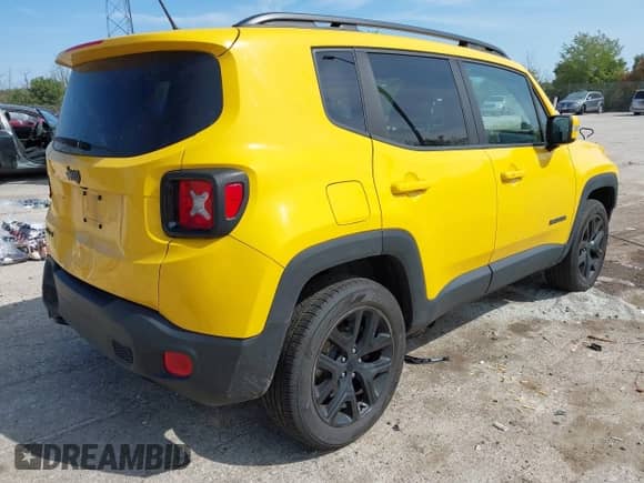 2017 Jeep Renegade Latitude with VIN ZACCJBBB4HPE84927, listed as a IAAI auction lot 43181353 with 98,154 mi miles and . Bid and sale history available at DreamBid. Image 4.