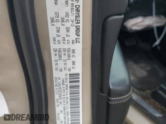 2014 Jeep Grand Cherokee Limited с VIN 1C4RJFBT5EC255070, выставлен на аукционе Copart как лот 82236465 с пробегом 161 248 миль миль и Списание • Salvage title. История ставок и продаж доступна на DreamBid. Изображение 12.