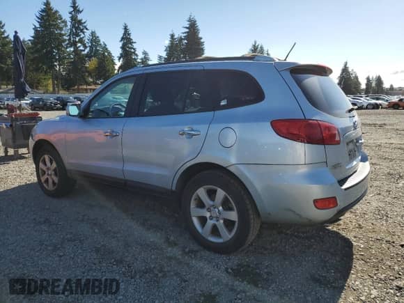 2007 Hyundai Santa Fe SE with VIN 5NMSH13EX7H086197, listed as a Copart auction lot 86501385 with 91,913 mi miles and Salvage title. Bid and sale history available at DreamBid. Image 2.