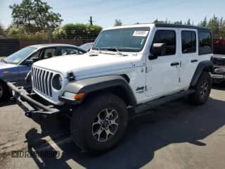 2021 Jeep Wrangler Unlimited Sport S с VIN 1C4HJXDN2MW679707, выставлен на аукционе Copart как лот 70348905 с пробегом 49 386 миль миль и Списание • Salvage title. История ставок и продаж доступна на DreamBid. Изображение 1.