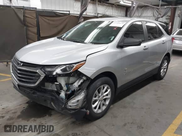 2020 Chevrolet Equinox LS с VIN 3GNAXHEV1LS704893, выставлен на аукционе IAAI как лот 43189675 с пробегом 54 227 миль миль и . История ставок и продаж доступна на DreamBid. Изображение 2.