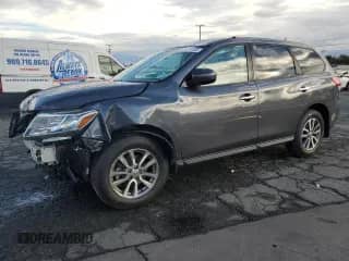 2013 Nissan Pathfinder S with VIN 5N1AR2MN2DC646152, listed as a Copart auction lot 81271135 with 76,219 mi miles and Salvage title. Bid and sale history available at DreamBid. Image 1.