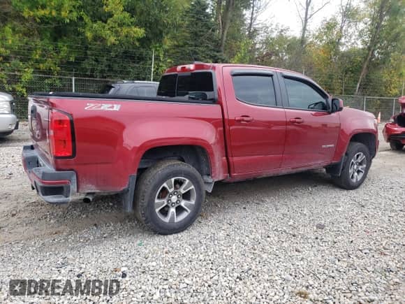 2018 Chevrolet Colorado 4WD Z71 with VIN 1GCGTDEN8J1126345, listed as a Copart auction lot 83864895 with 54,969 mi miles and Salvage title. Bid and sale history available at DreamBid. Image 3.