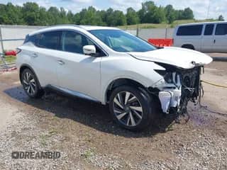 2017 Nissan Murano SV with VIN 5N1AZ2MG3HN123511, listed as a IAAI auction lot 42897153 with 41,964 mi miles and . Bid and sale history available at DreamBid. Image 1.