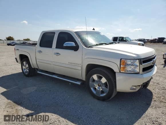 2009 Chevrolet Silverado 1500 LTZ with VIN 3GCEK33M69G249203, listed as a Copart auction lot 80805045 with 156,964 mi miles and Salvage title. Bid and sale history available at DreamBid. Image 4.