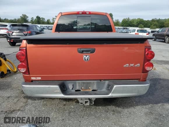 2007 Dodge 1500 SLT with VIN 1D7HU18287S268513, listed as a Copart auction lot 80183575 with 110,656 mi miles and Salvage title. Bid and sale history available at DreamBid. Image 6.