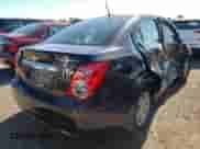 2014 Chevrolet Sonic LT with VIN 1G1JC5SH7E4239162, listed as a Copart auction lot 49957872 with Not provided miles and Salvage title. Bid and sale history available at DreamBid. Image 4.