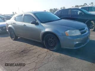 2013 Dodge Avenger SE V6 with VIN 1C3CDZAG6DN751196, listed as a IAAI auction lot 42923582 with 84,310 mi miles and . Bid and sale history available at DreamBid. Image 1.