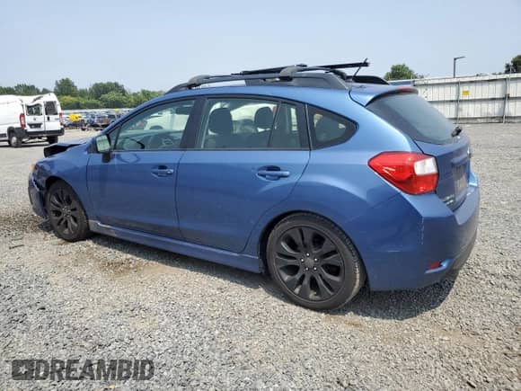 2014 Subaru Impreza Special Sports Premium with VIN JF1GPAL62E8310200, listed as a Copart auction lot 67944865 with 97,035 mi miles and Salvage title. Bid and sale history available at DreamBid. Image 2.