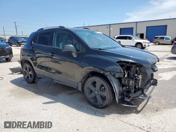 2016 Chevrolet Trax LTZ with VIN KL7CJMSB2GB725661, listed as a Copart auction lot 66304955 with 112,187 mi miles and Salvage title. Bid and sale history available at DreamBid. Image 4.