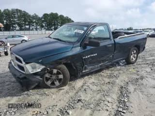 2011 Ram 1500 ST with VIN 3D7JB1EP9BG591654, listed as a Copart auction lot 65054294 with 247,177 mi miles and Salvage title. Bid and sale history available at DreamBid. Image 1.