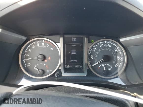 2017 Toyota Tacoma SR5 with VIN 5TFSZ5AN2HX061472, listed as a Copart auction lot 81734255 with 53,533 mi miles and Salvage title. Bid and sale history available at DreamBid. Image 9.