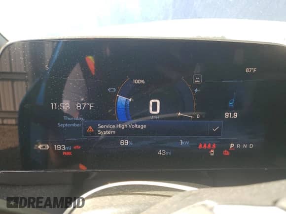 2024 Chevrolet Blazer EV eAWD LT с VIN 3GNKDBRJ0RS258942, выставлен на аукционе Copart как лот 85614174 с пробегом 43 миль миль и Списание • Salvage title. История ставок и продаж доступна на DreamBid. Изображение 9.