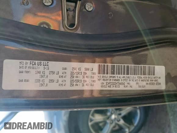 2017 Dodge Journey Crossroad Plus with VIN 3C4PDDGG3HT540342, listed as a Copart auction lot 85949995 with 136,746 mi miles and Clean title. Bid and sale history available at DreamBid. Image 13.