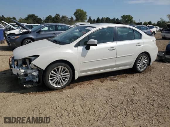 2016 Subaru Impreza Premium z VIN JF1GJAF61GH013113, wystawiony jako Copart lot #81313225 z przebiegiem 82 349 mil mil oraz Szkoda całkowita • Salvage title. Historia ofert i sprzedaży dostępna na DreamBid. Obrazek 1.