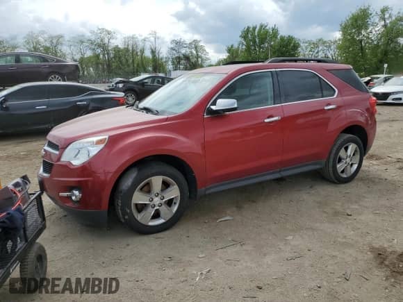 2013 Chevrolet Equinox LT with VIN 2GNALPEK8D6360264, listed as a Copart auction lot 54623615 with 120,432 mi miles and Clean title. Bid and sale history available at DreamBid. Image 1.