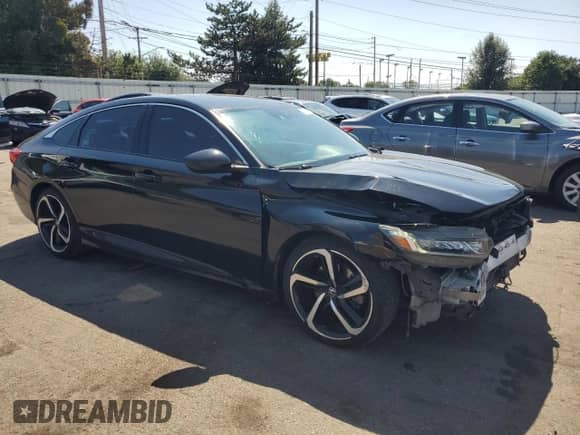 2019 Honda Accord Sport with VIN 1HGCV2F38KA010284, listed as a Copart auction lot 80355455 with 139,907 mi miles and Salvage title. Bid and sale history available at DreamBid. Image 4.