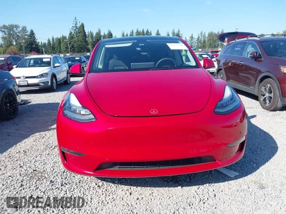 2021 Tesla Model Y Long Range with VIN 5YJYGDEE2MF287066, listed as a IAAI auction lot 43253104 with 38,884 mi miles and . Bid and sale history available at DreamBid. Image 12.