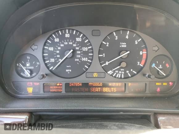 2001 BMW 7 Series 740iL with VIN WBAGH83421DP26857, listed as a Copart auction lot 85929555 with 247,854 mi miles and Clean title. Bid and sale history available at DreamBid. Image 9.