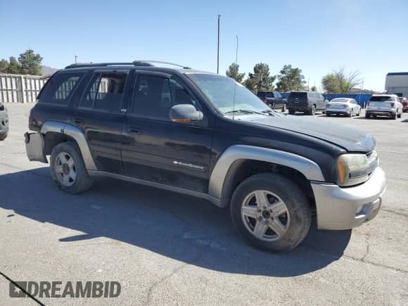 2002 Chevrolet TrailBlazer LTZ z VIN 1GNDS13S622433335, wystawiony jako Copart lot #50054935 z przebiegiem 308 128 mil mil oraz Szkoda całkowita • Salvage title. Historia ofert i sprzedaży dostępna na DreamBid. Obrazek 4.