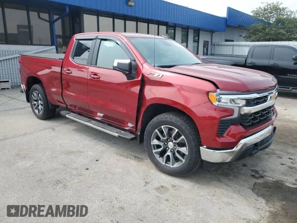2023 Chevrolet Silverado 1500 LT with VIN 1GCRDDED3PZ272840, listed as a Copart auction lot 60309255 with 15,161 mi miles and Salvage title. Bid and sale history available at DreamBid. Image 4.
